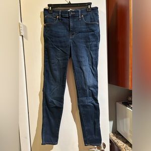 Madewell Women’s 10” High-Rise Skinny Dark-Wash Jeans